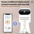 Phomemo M110 Mini Portable Thermal Printer Self-adhesive Label Printer For 3/5/10 rolss Stickers Label Maker Printer Without Ink. 