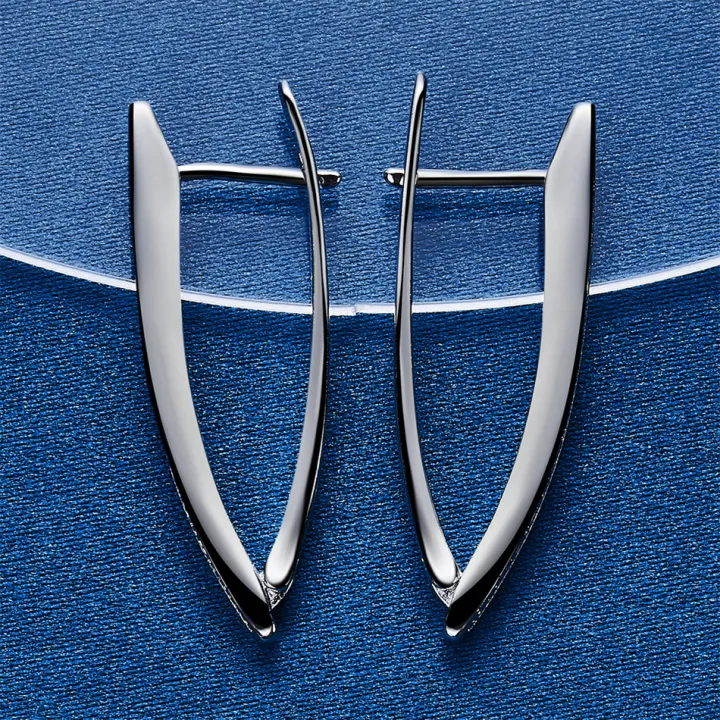 1%20pair%20of%20925%20sterling%20silver%2031mm%20V-shaped%20zircon%20hoop%20earrings%20for%20women%20jewelry%20%20accessories%20party%20charm%20-%20Image%204