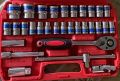 32 in 1 Heavy Duty Multi Purpose Tool Kit Set, Wrench 1/2" Socket Set with Ratchet. 