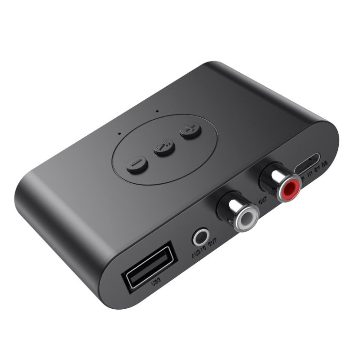 B21 NFC Bluetooth Music Receiver Car Hands Free Support USB Flash Drive Playback Dual Output One Tow Two Audio Receiver 3.5 AUX