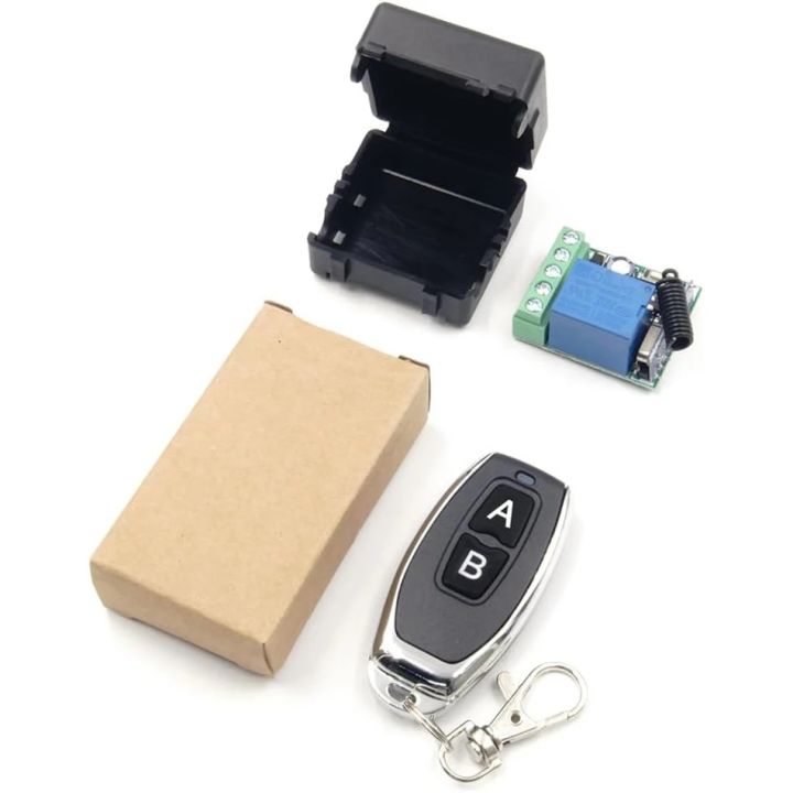 433Mhz Universal Wireless Remote Control Switch DC 12V 1CH Relay Receiver Module RF Transmitter Momentary Toggle Latch for Gate