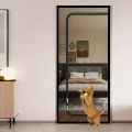 Breathable screen door, u-shaped pet-proof mesh door, cat-scratch-proof mesh with zipper closure, pet and child friendly.