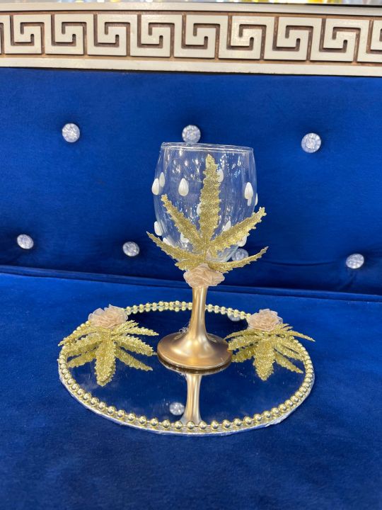 pan%20leaf%20design,Glass%20doodh%20plai,wedding%20glass,wedding%20rasam%20glass,golden%20glass%20-%20Image%203