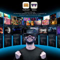 3D VR Headset Box Virtual Reality Helmet with Remote Control Smart Viar Goggles Devices For 5-7inch Cell Phone Smartphones.