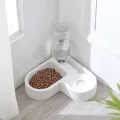Automatic Drinking Love Pet Bowl Moisture-proof Cat Bowl Dog Basin Dual-use Multi-functional Drinking And Feeding. 