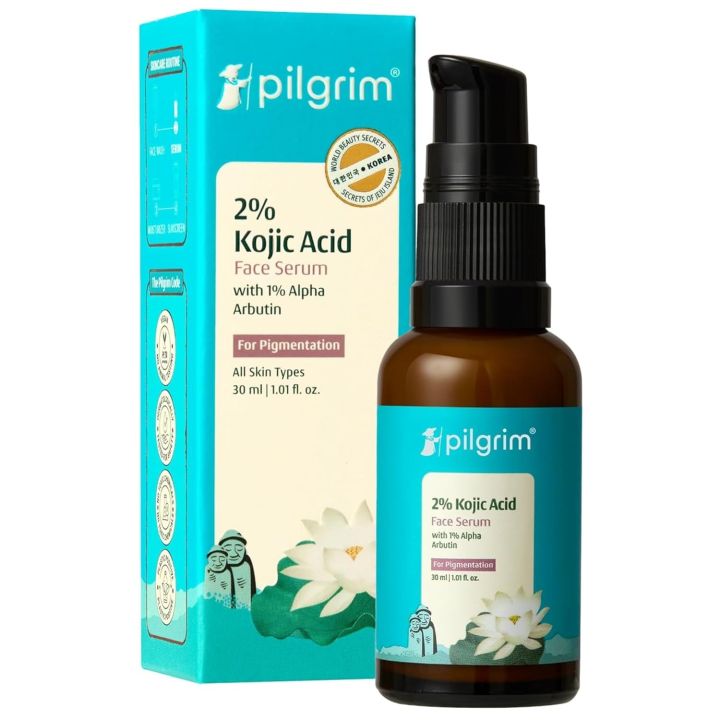 Pilgrim Glow Range 2% Kojic Acid Face Serum 30 ml
