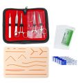 Silicone Human Traumatic Skin Model Reusable Skin Wounds Suture Teaching Module For Medical Student Exams And Learning Practicng. 