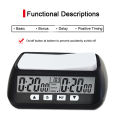 3-in-1 Multipurpose Portable Professional Chess Clock Digital Chess Timer Game Timer. 