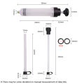 Car Engine Oil Fluid Pump Efficient Vacuum Manual Inhalation Syringe Style Engine Cooolant Transfer Translucent 500cc/1500cc.