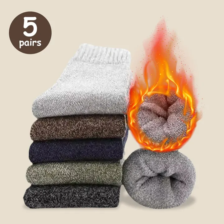 3/5%20Pairs%20Men's%20Warm%20Socks,%20Thick%20Towel%20Mid-Calf%20Socks,%20Anti-Cold%20Snow%20Boots%20Socks%20Elastic%20Solid%20Color%20-%20Image%207