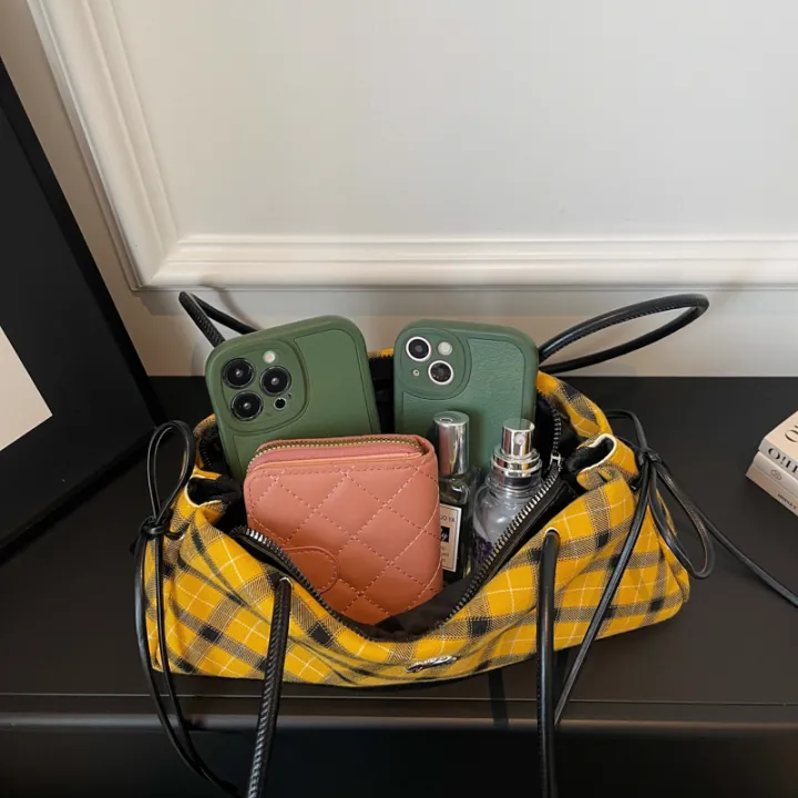 New%20Retro%20American%20Style%20Crossbody%20Bag%20Women's%20Handbag%20Fashionable%20Handheld%20Bag%20Casual%20Single%20Shoulder%20Bag%20Simple%20Style%20Handbag%20-%20Image%206