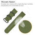 Nylon Watch Band Waterproof Ballistic Nylon One- Military Watch Straps for Men & Women Choice of Color & Width 18mm, 20mm, 22mm. 