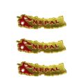 3 Pieces Nepal Map Flag Badge| Badge For Coat And Blazer. 