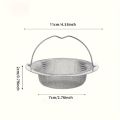 1 Piece Stainless Steel Sink Filter with Handle Suitable Stainless Steel Material, Perfect and Kitchen Sink Filter.
