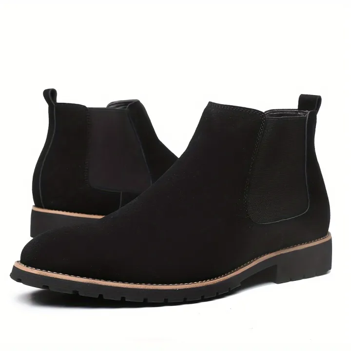 Men's%20Fashionable%20Frosted%20round%20Toe%20Mid-Top%20Chelsea%20Boots%20Slip-On%20Casual%20Boot%20Style%20-%20Image%204