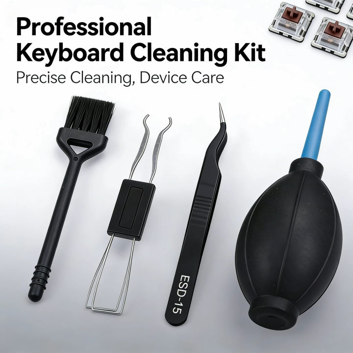 4 in 1 Keyboard Cleaning Kit Multifunctional Mechanical Keyboard ...