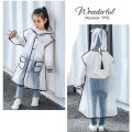 Raincoat Kids 1-10 Years Boys Girls Rain Jackets Cartoon Rain Coat Outfits Transparent Rainwear Baby Waterproof Child Clothes.