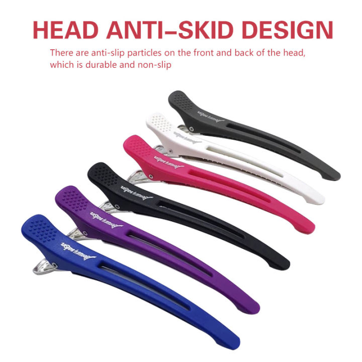 6Pcs/set%20Plastic%20Duck%20Bill%20Hair%20Clips%20for%20Sectioning%20Hair%20-%20Professional%20Non%20Slip%20Silicone%20band%20Clips%20Salon%20Hairpins%20-%20Image%202