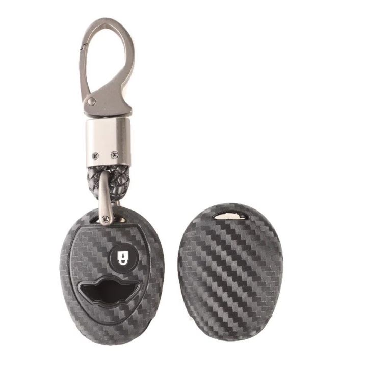 1 x Mini Cooper key fob rubber key ring with key chain