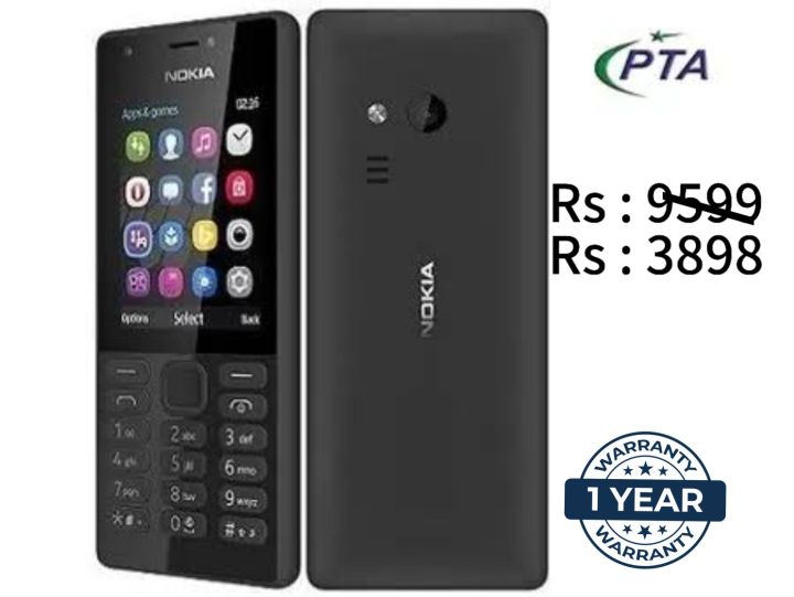 Nokia 216 mobile feature phone with best price & best quality Double sim PTA approved mobile 2.4" display / Nokia keypad feature phone