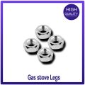 LPG/ NG Gas Stove Quinze plastic Legs With Inner Stainless Steel Nut, Bolts Black Set of 4 piece. 