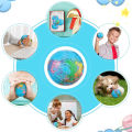 2Pcs Mini Earth Stress Balls Toy Finger Exercise PU Globe Squeezable Balls Educational Foam Sport Ball Decompression . 