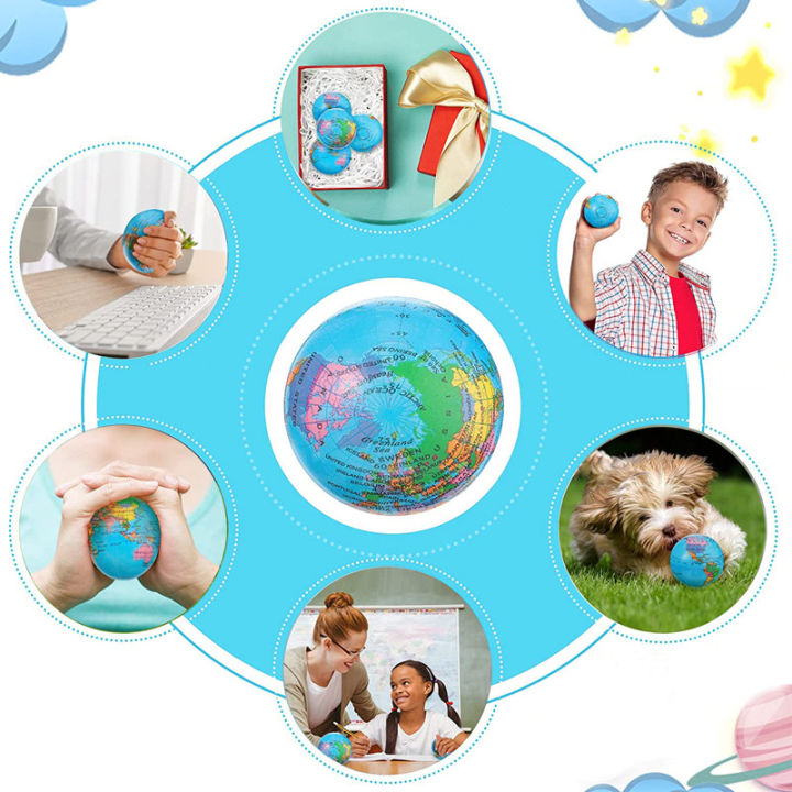 2Pcs%20Mini%20Earth%20Stress%20Balls%20Toy%20Finger%20Exercise%20PU%20Globe%20Squeezable%20Balls%20Educational%20Foam%20Sport%20Ball%20Decompression%20%20-%20Image%203