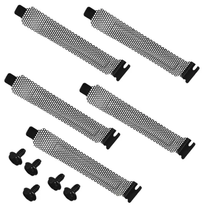 5PCS%20PCI%20Slot%20Cover%20Filter%20Blanking%20Board%20Cooling%20Fan%20Dust%20Ventilation%20PC%20Computer%20Case%20Graphics%20Card%20with%20Screws%20-%20Image%202
