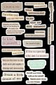 A5 Uncut Sticker sheet, vintage stickers, Quote stickers, Retro stickers, Journiling stickers. 