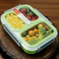 TODOMOI Stainless Steel 3-Compartment Lunch Box. 