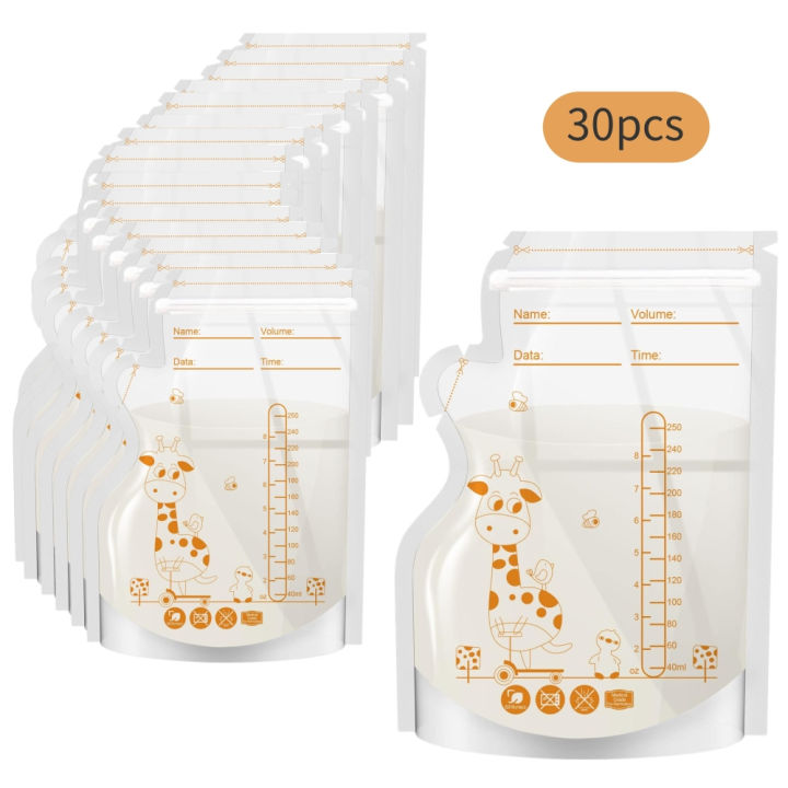 PE%20Giraffe%20Breast%20Milk%20Storage%20Bags,%20250ML%2030pcs/60%20pcs%20per%20Pack,%20Pre-Stick%20Labels,%20BPA%20Free,%20Leakproof,%20-%20Image%206