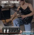 UX22 Audio Interface Sound Card 32-bit/192KHz AD Converter, Electric Guitar Live Recording Professional Studio Singing, Podcast. 