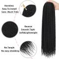 30inch Crochet Box Braids Hair pre looped Goddess Box Braids Crochet Braiding Hair 1/5/7 Packs Crochet Box Braids Synthetic Hair. 