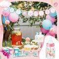12Pcs Baby Bottle Baby Shower Favor Plastic Candy Bottle Mini Feeding Bottle for Birthday Baby Shower  Decor. 