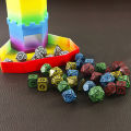 DND Dice Set Polyhedral Dice High Quality Plastic Dice Set Unique Patterns Amazing Retro Font Styles For Role Playing Games. 