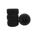 YSIDO 4PCS 90mm Truck Off Road Buggy Skidproof Tires Wheels for 1/14 Wltoys 144010 MJX Hyper Go 14209 14210 Monster RC Car Tyres.