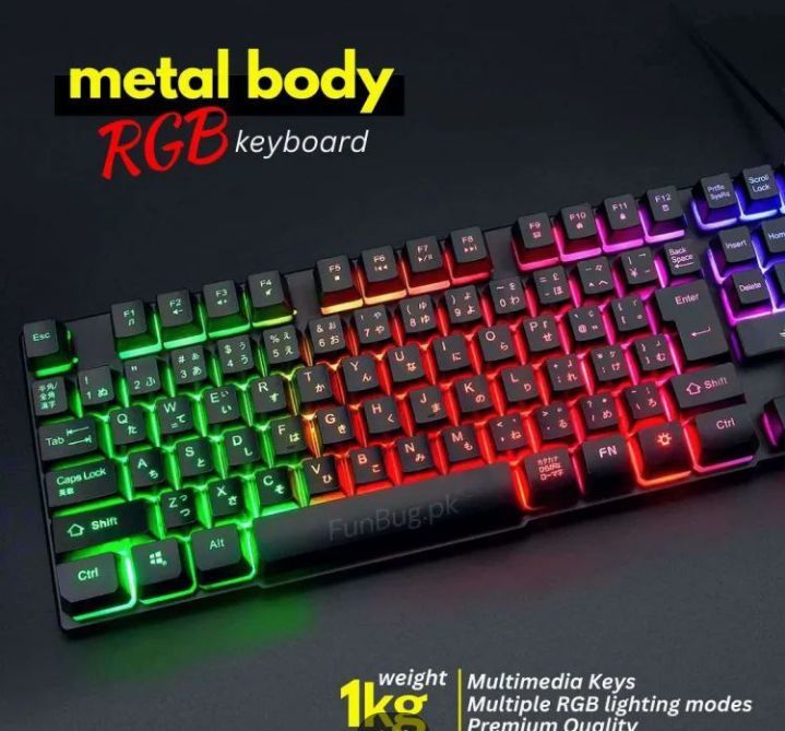 waterproof gaming keyboard RGB with removable
