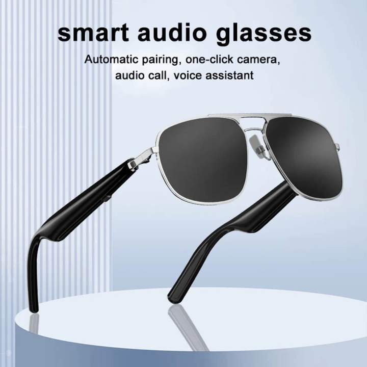 G01 Smart Glasses Black Outdoor Technology Polarized Sunglasses
