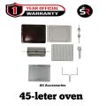 Miyako 28 Liter Electric Oven MT-280R with Chamber Enamel Bake Tray. 