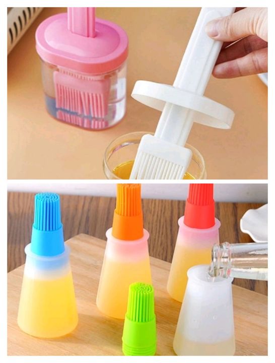 Silicone Oil Bottle with Silicone Brush