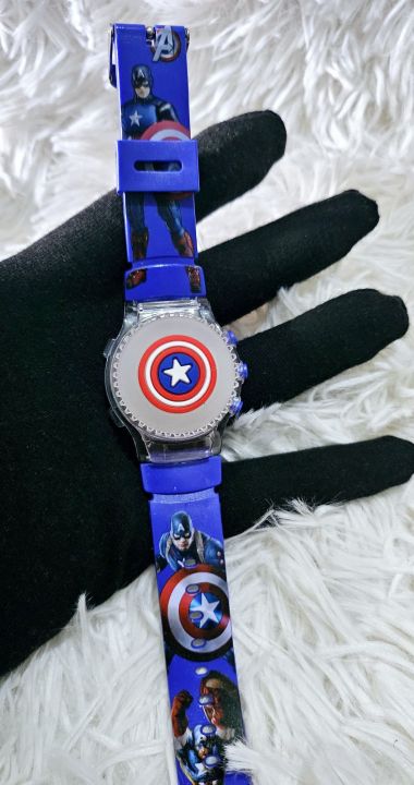 Kids%20Boys%20Watch%20Captain%20America%20Spinner%20Lighting%20Musical%20Cool%20Fun%20Watch%20-%20Image%205