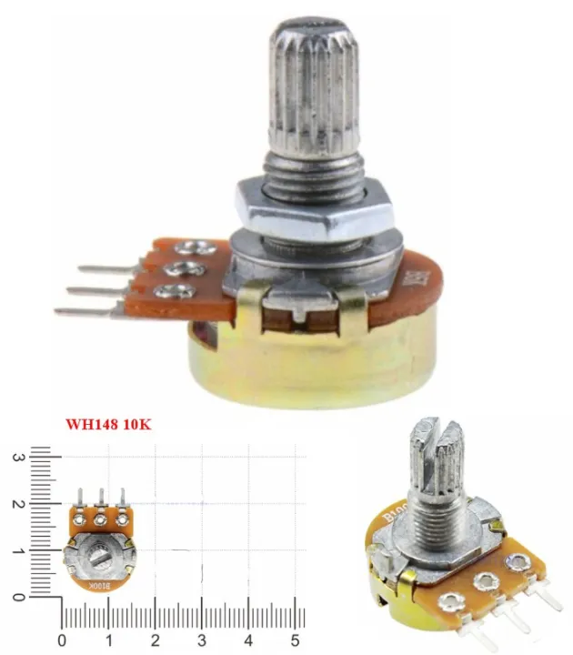 2.4.6 Pcs Variable Resistor WH148 10K Potentiometer Variable Knob ...