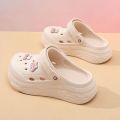 Chunky Platform Clogs Shoes for Women Thick Bottom Non Slip Beach Sandals Woman Summer 2025 Fashion EVA Sandals Slippers.