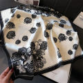 Luxury Silk Scarfs Square Scarf Korean Fashion Kerchief Popular Silk Scarves Bandanna Wraps Scarf Decoration Shawl 70*70CM.