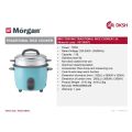 Morgan MRC-TD618NS 1.8L Non-stick Inner Pot Rice Cooker with Steamer. 