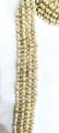 1 yard/double layers Golden pearl and rhinestone lace/applique beaded handmade for girls and women. 