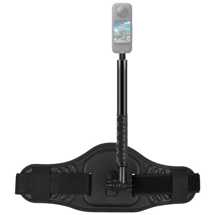 PULUZ Waist Belt Mount Strap with Selfie Stick Monopod For Insta360 and Other Action Cameras