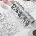 Sparkle Metallic Table Runners Gold Silver Thin Table Runner Glitter Sequin Metallic Foil Mesh Roll Birthday Party Decor Wedding.