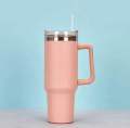 Stainless Steel 40oz Coffee Mug Personalized Tumbler with Handle Lid Straw Vacuum Thermos Cup 40oz. 