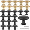 25Pcs Drawer Knob Set Zinc Alloy Cabinet Handles Rustproof Gold Dresser Knobs with Screws Decorative Drawer Pull Handle Furnitur.